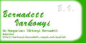 bernadett varkonyi business card