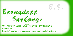 bernadett varkonyi business card